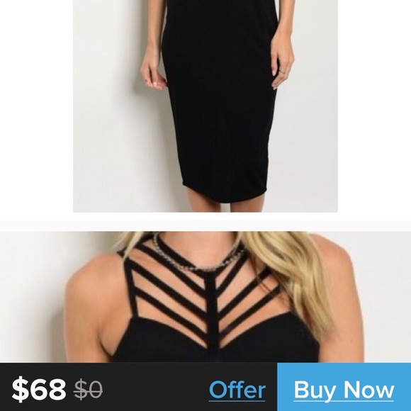 ♥️ON SALE❤️SEXY, BLACK Dress for that special day - Picture 4 of 5